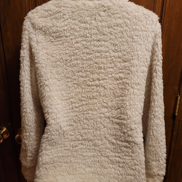 Weatherproof Sz S Warm Fuzzy Pull Over Zip Neck with Pockets - Picture 3 of 8